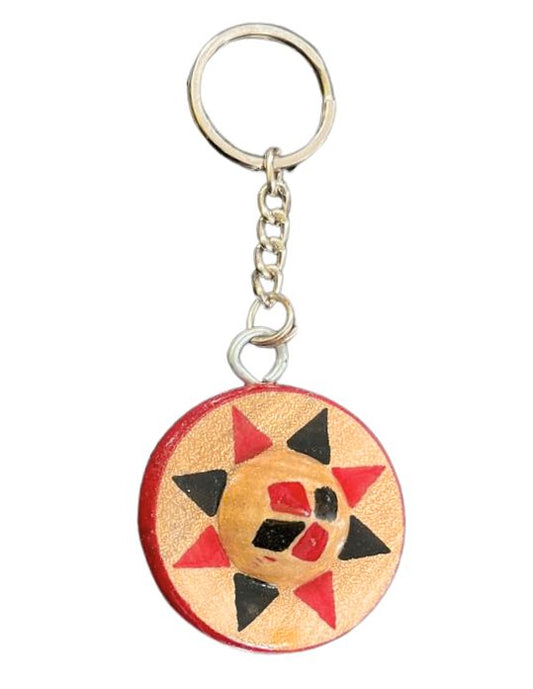 Handmade wooden Beautiful Japi design key chain