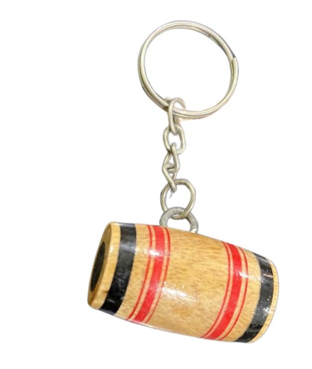 Handcrafted wooden keychain